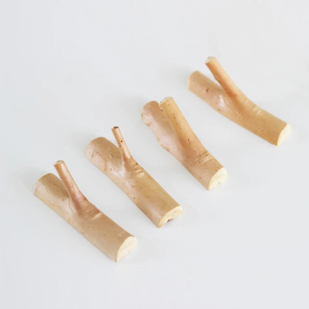 Wilhelmina Branch Wall Hook for Coats with Real Grain