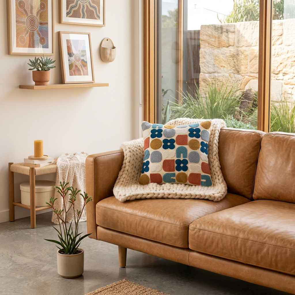 Margaux Tufted Cotton Cushion for Beds with Boho Shapes