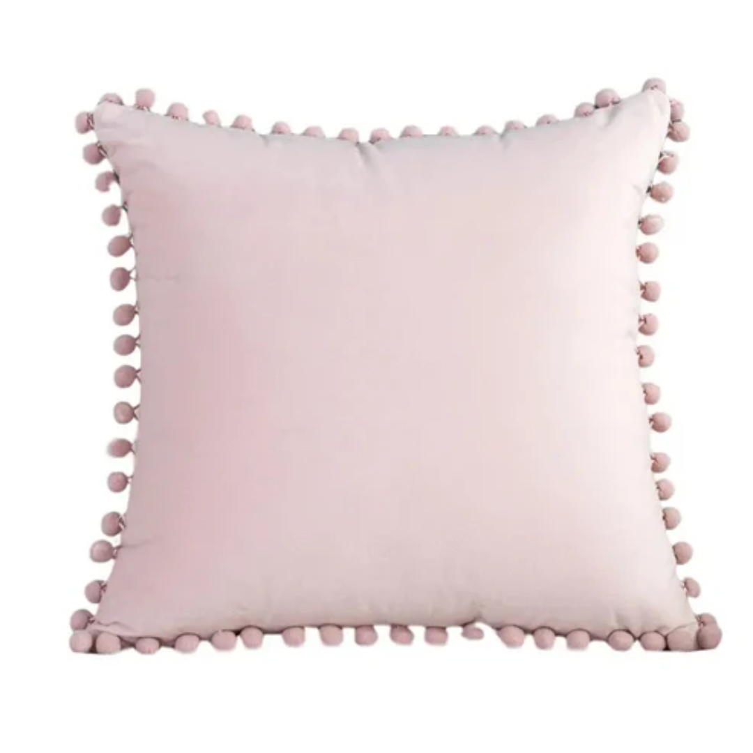 Tatiana Pom Pom Cushion for Bedrooms and Reading Nooks
