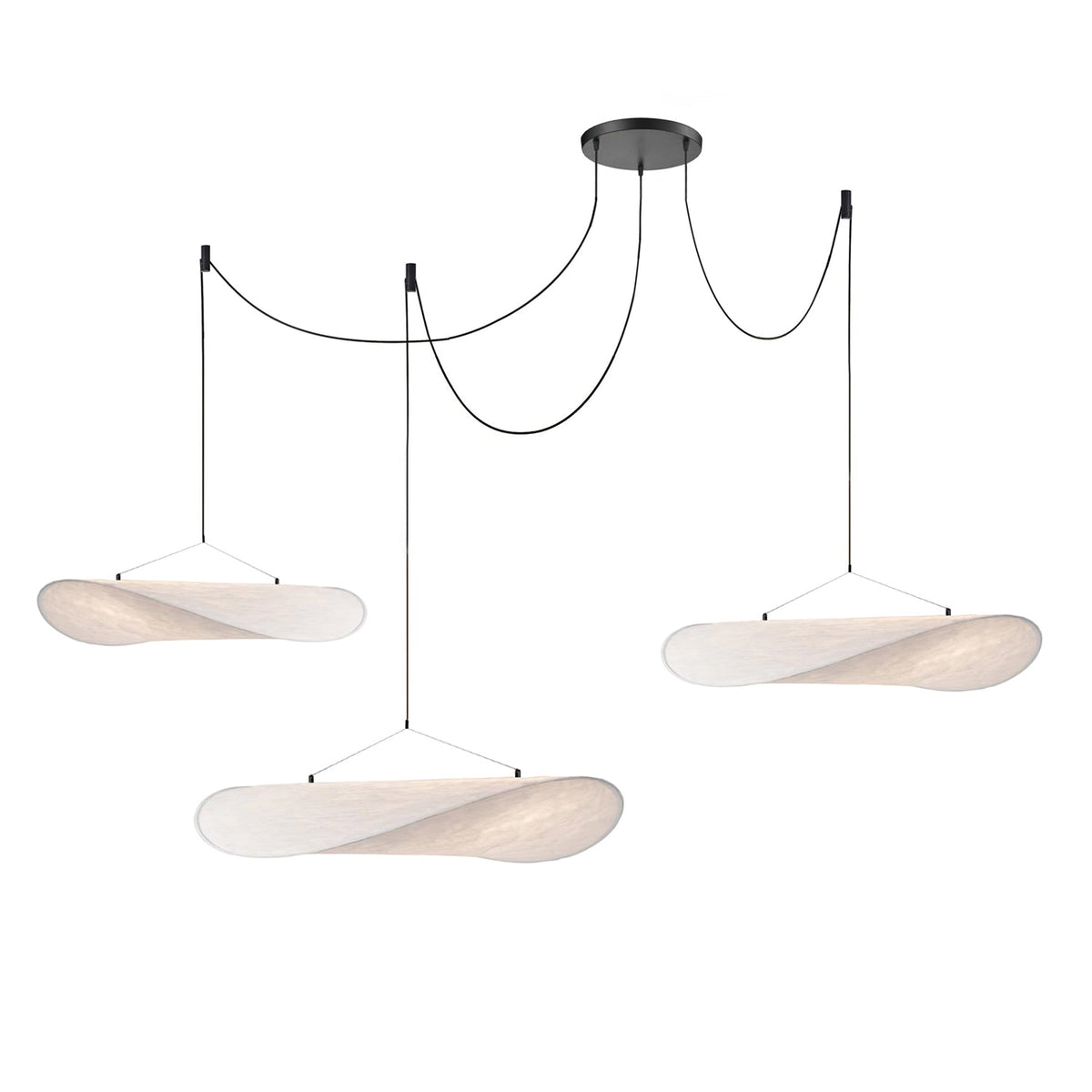 Adriana Cloud Pendant for Dining Rooms with Silk Shade