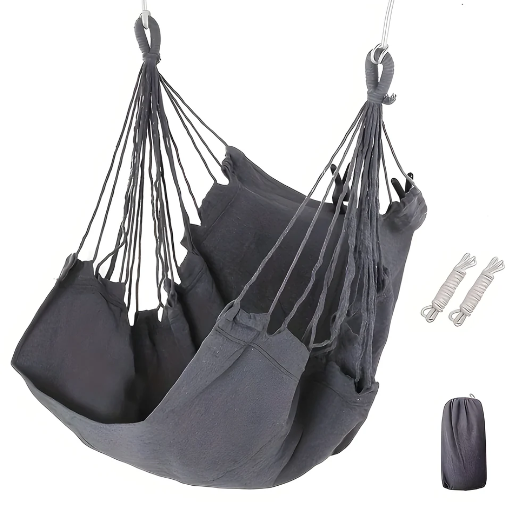 Priscille Hanging Swing Chair for Gardens with Canvas Seat