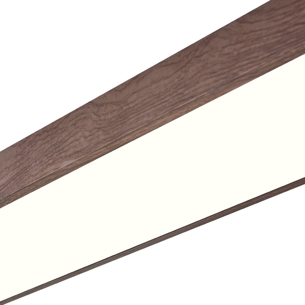 Aglaia Oak Oval LED Flush Mount for Halls and Kitchens
