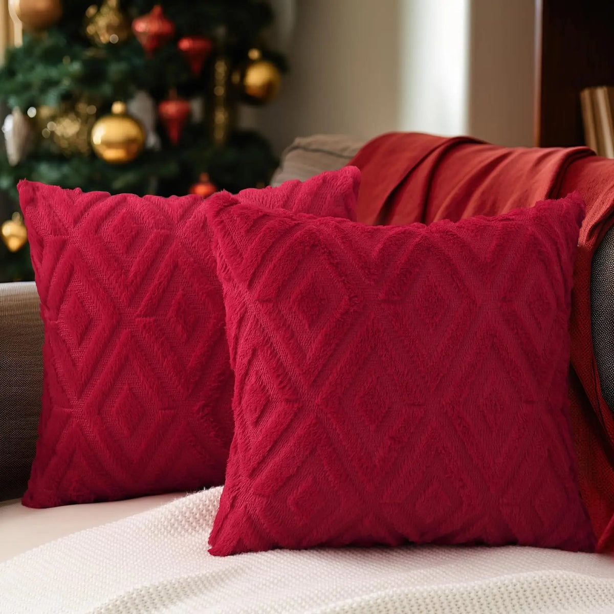 Zelda Christmas Cushion Cover Set of 2 for Sofas and Beds