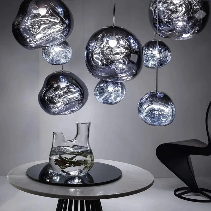 Aloise Sculpted Pendant for Bedrooms with Acrylic Shade