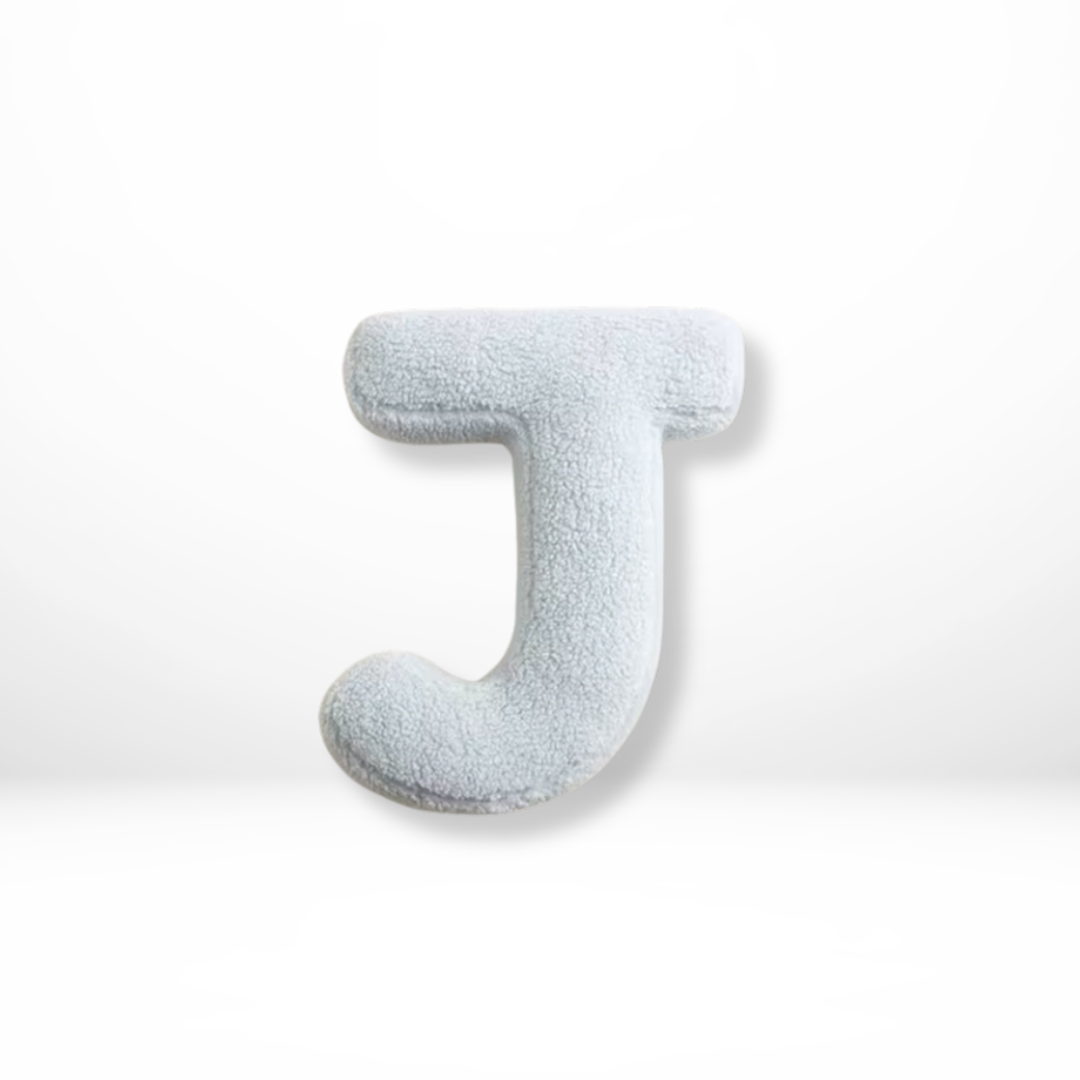 Seraphina Letter Cushion for Nurseries in Velvet Finish