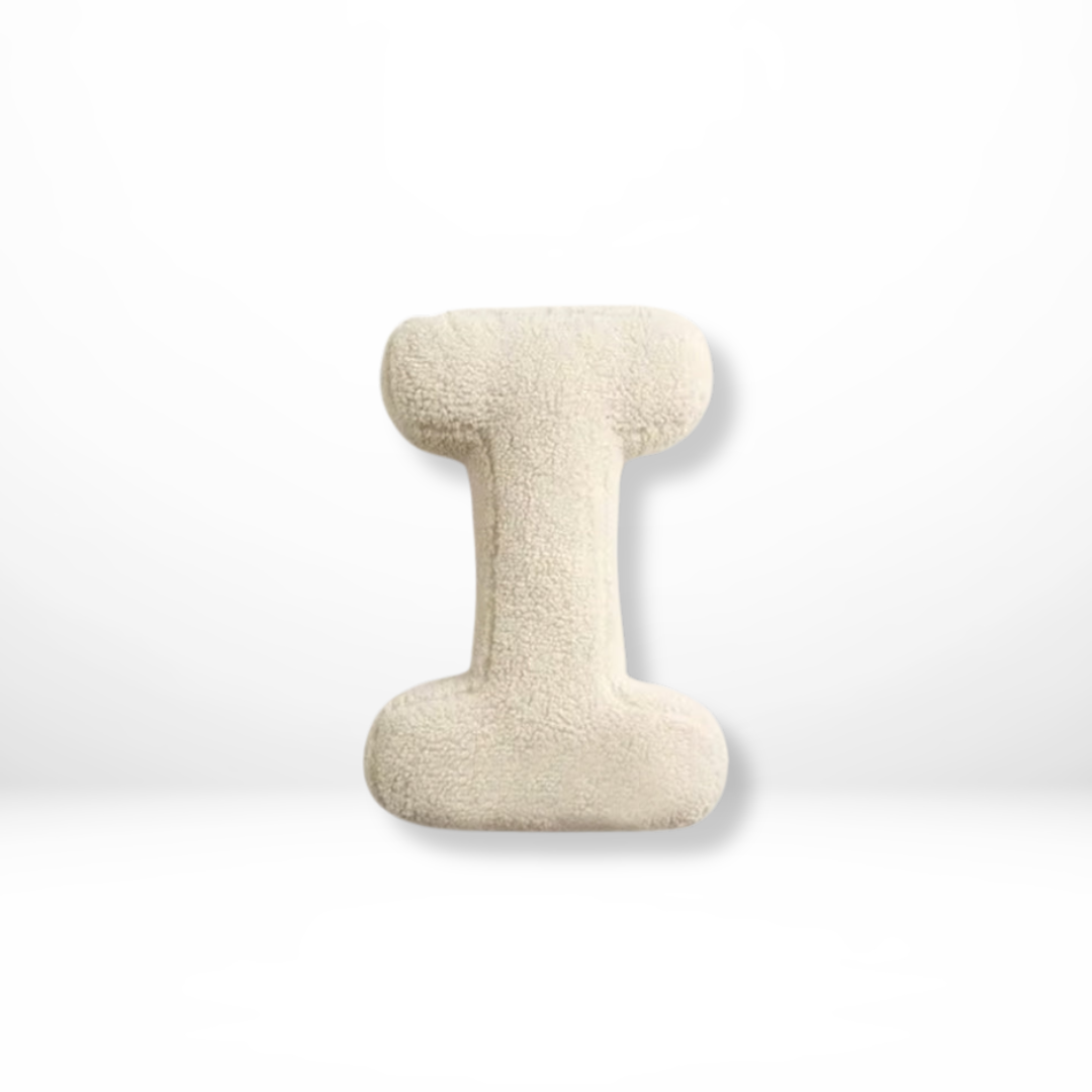 Seraphina Letter Cushion for Nurseries in Velvet Finish