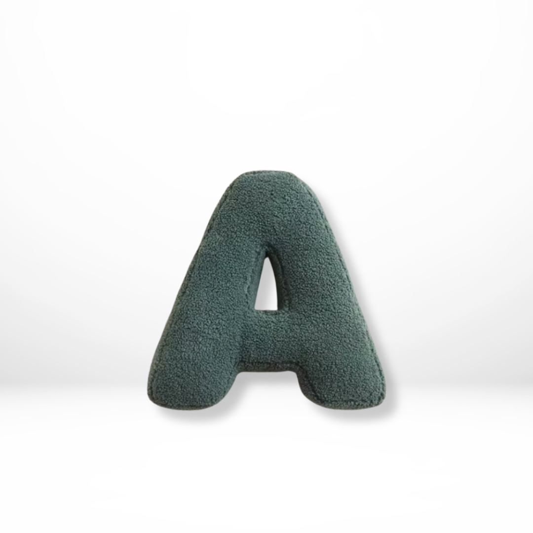 Seraphina Letter Cushion for Nurseries in Velvet Finish