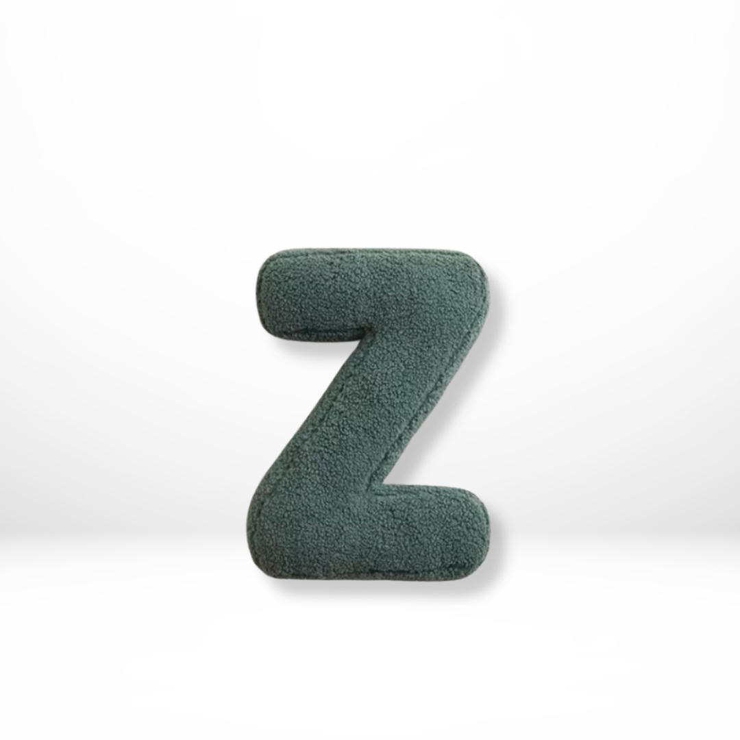 Seraphina Letter Cushion for Nurseries in Velvet Finish