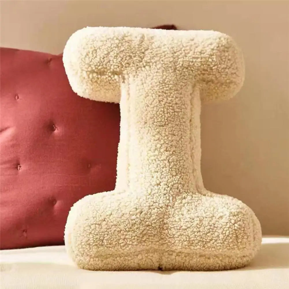 Seraphina Letter Cushion for Nurseries in Velvet Finish