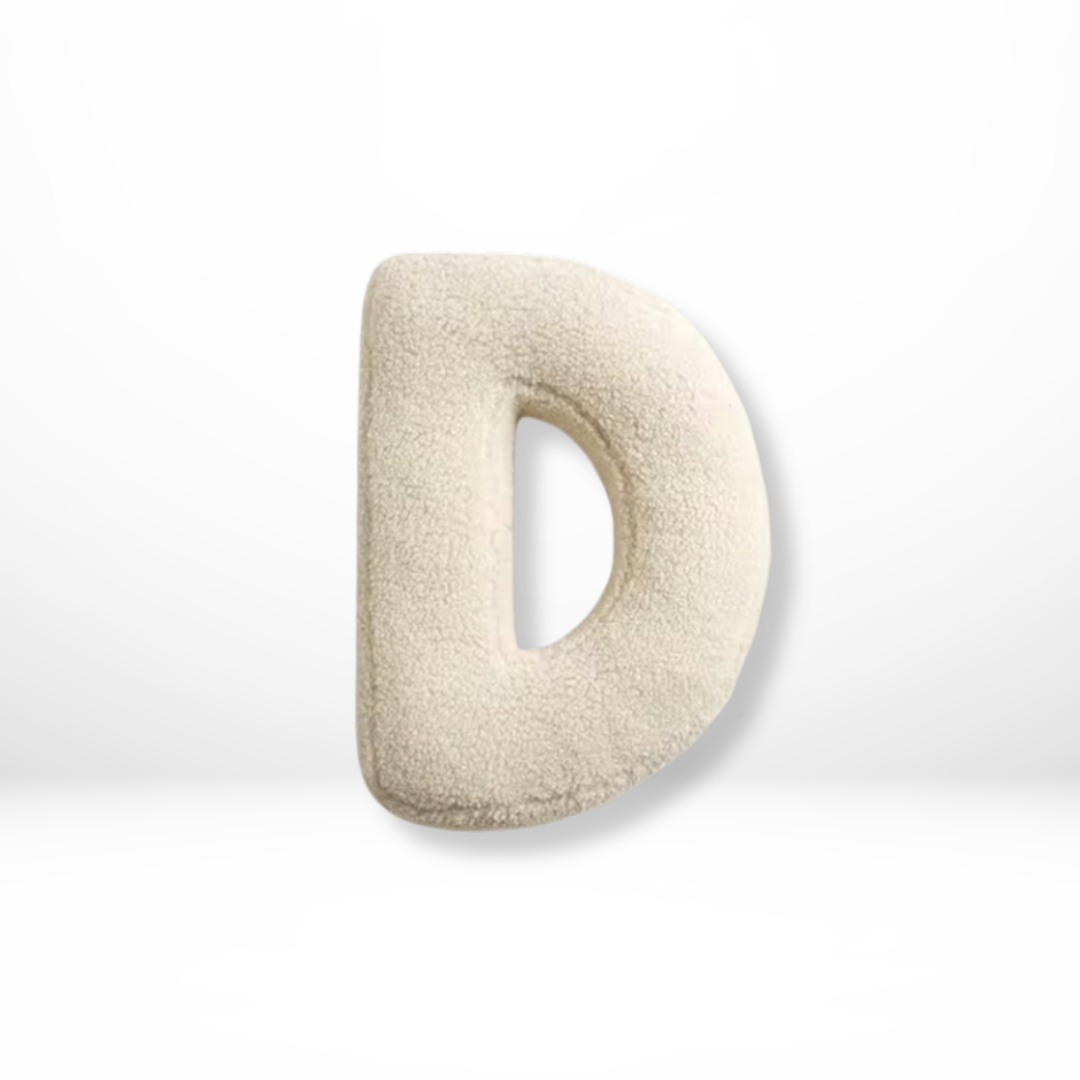 Seraphina Letter Cushion for Nurseries in Velvet Finish
