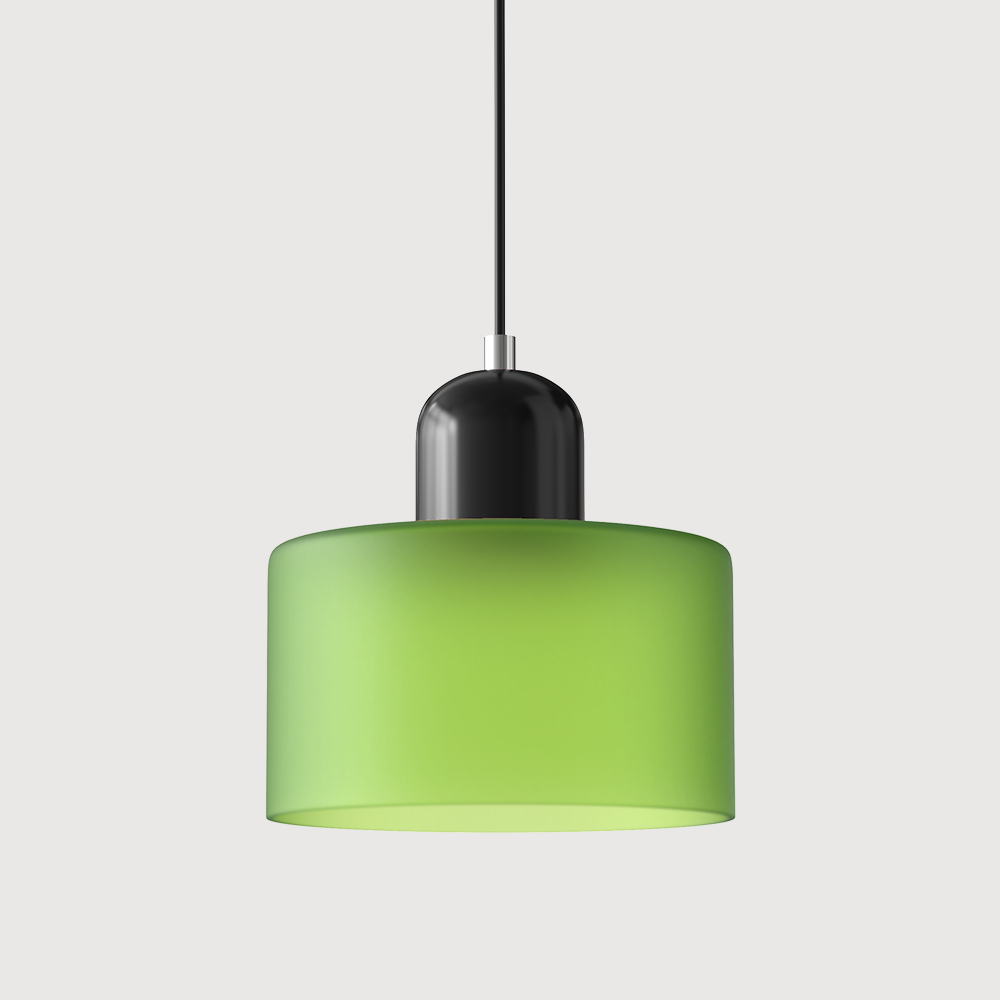 Alina Retro Glass Pendant for Nooks with Two Tone Shade