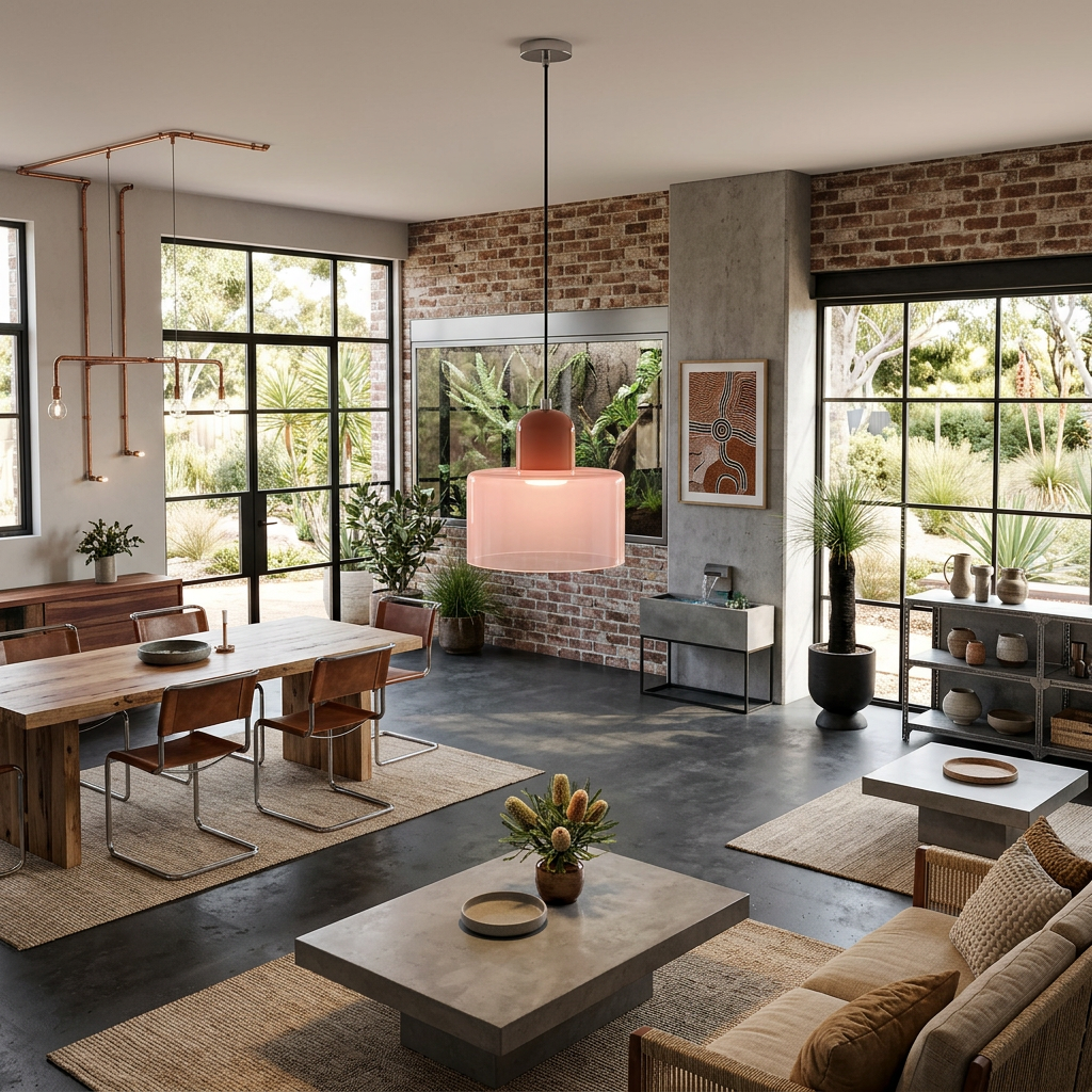 Alina Retro Glass Pendant for Nooks with Two Tone Shade