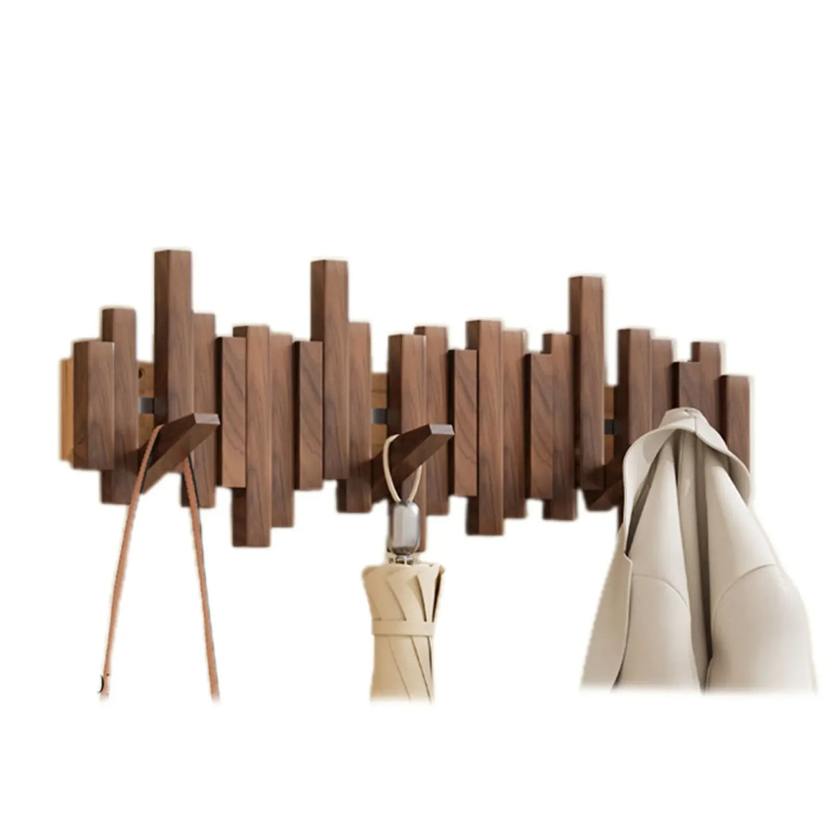 Anouska Coat Rack for Entryways with Foldaway Hooks