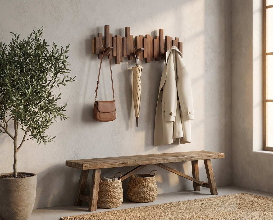 Anouska Coat Rack for Entryways with Foldaway Hooks