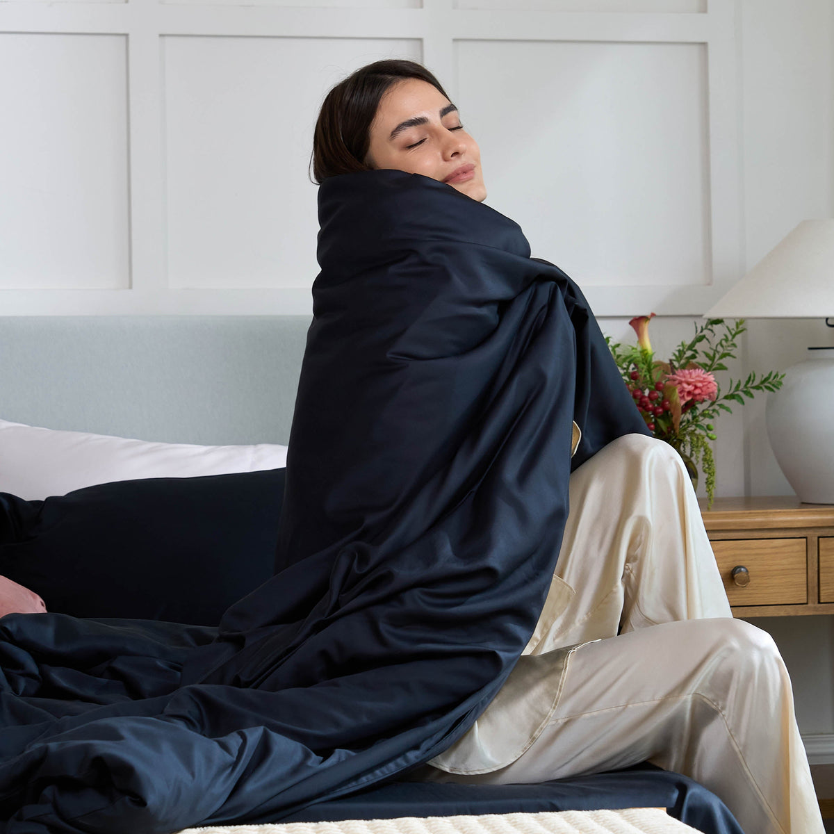 Bianca Bamboo Quilt Cover for Hot Sleepers with Cool Sateen