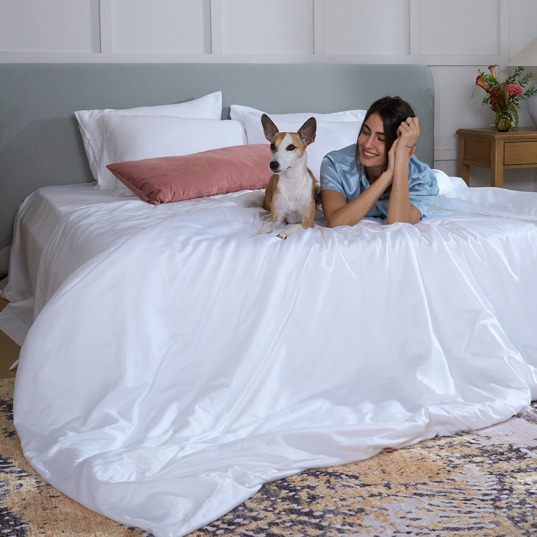 Bianca Bamboo Quilt Cover for Hot Sleepers with Cool Sateen