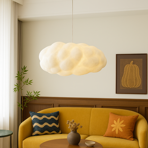 Alexandrine Cloud Pendant for Kitchens with PVC Shade