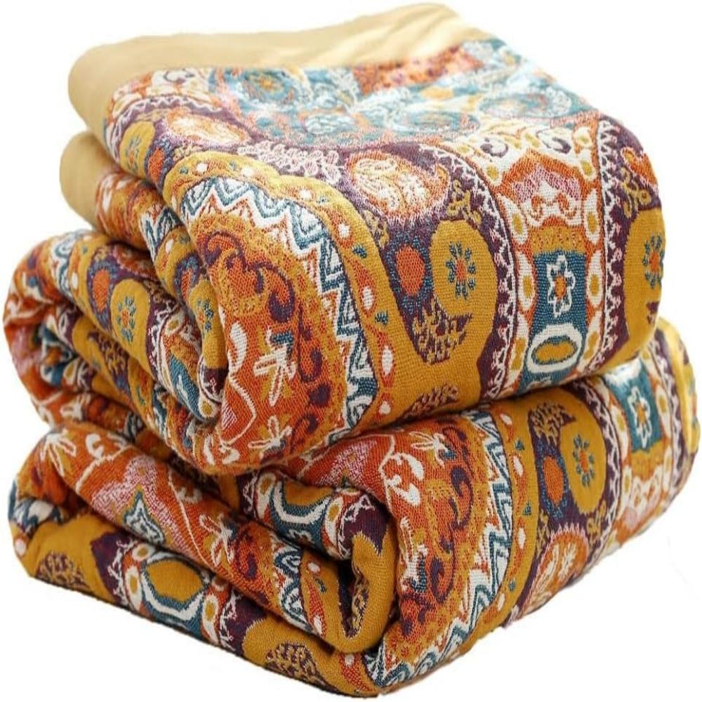 Aurelia Cotton Throw for Sofa & Picnics with Airy Weave