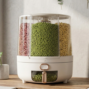 Dorothea Grain Dispenser for Rice and Beans with Measure