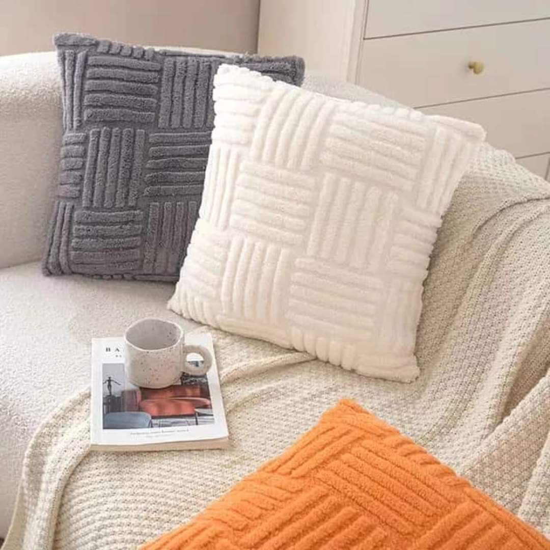 Helene Ribbed Cushion for Sofas with Quad Panel Texture