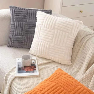 Helene Ribbed Cushion for Sofas with Quad Panel Texture
