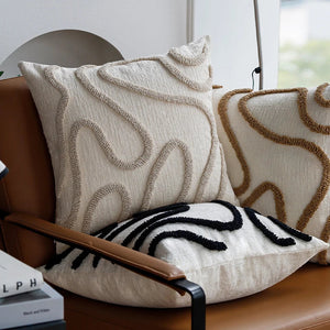 Florentine Chenille Cushion for Armchairs with Tufted Lines