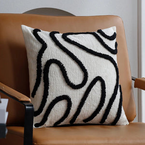 Florentine Chenille Cushion for Armchairs with Tufted Lines