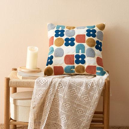 Margaux Tufted Cotton Cushion for Beds with Boho Shapes