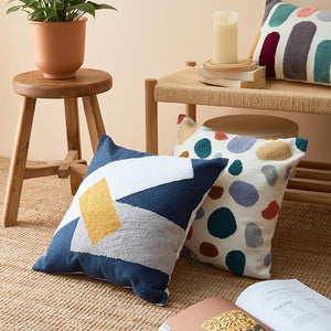 Margaux Tufted Cotton Cushion for Beds with Boho Shapes