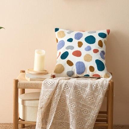 Margaux Tufted Cotton Cushion for Beds with Boho Shapes