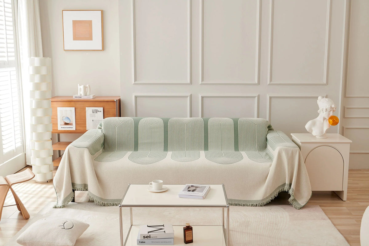Vivienne Chenille Throw for Sofas with Arched Weave