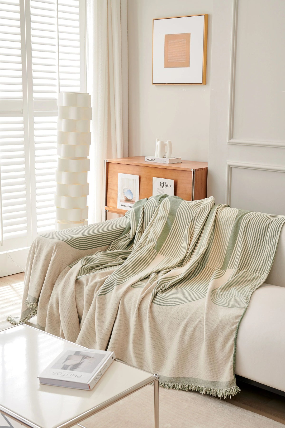 Vivienne Chenille Throw for Sofas with Arched Weave