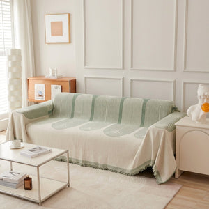 Vivienne Chenille Throw for Sofas with Arched Weave