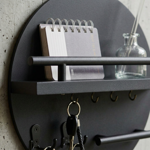 Ursule Wall Key Holder for Halls with Floating Shelf
