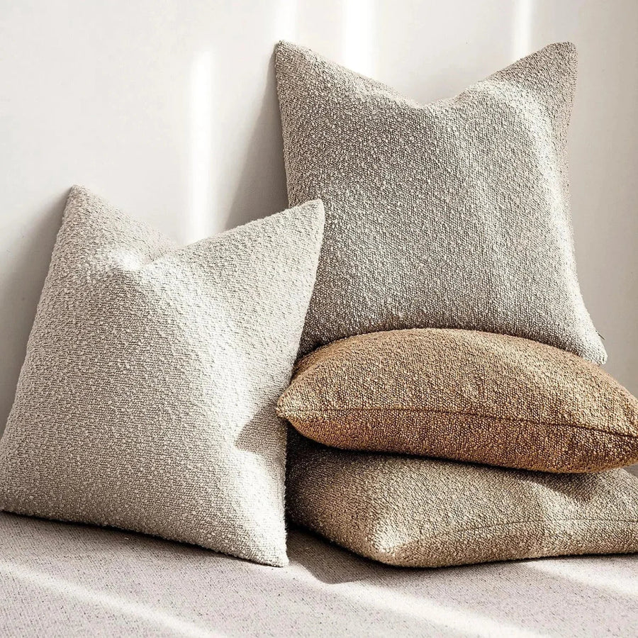 On a sofa, a chair or a bed