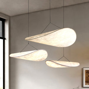 Adriana Cloud Pendant for Dining Rooms with Silk Shade