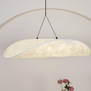 Adriana Cloud Pendant for Dining Rooms with Silk Shade