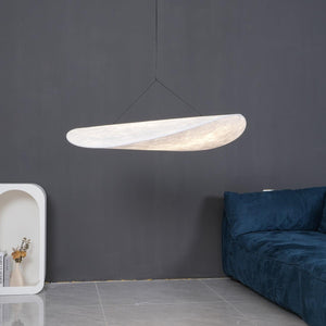 Adriana Cloud Pendant for Dining Rooms with Silk Shade