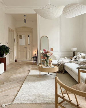 Adriana Cloud Pendant for Dining Rooms with Silk Shade
