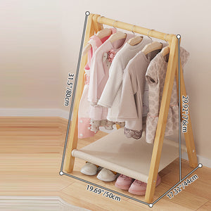 Francine Kids Hall Tree for Coats with Folding Frame