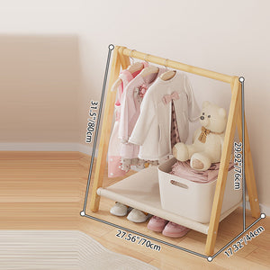 Francine Kids Hall Tree for Coats with Folding Frame
