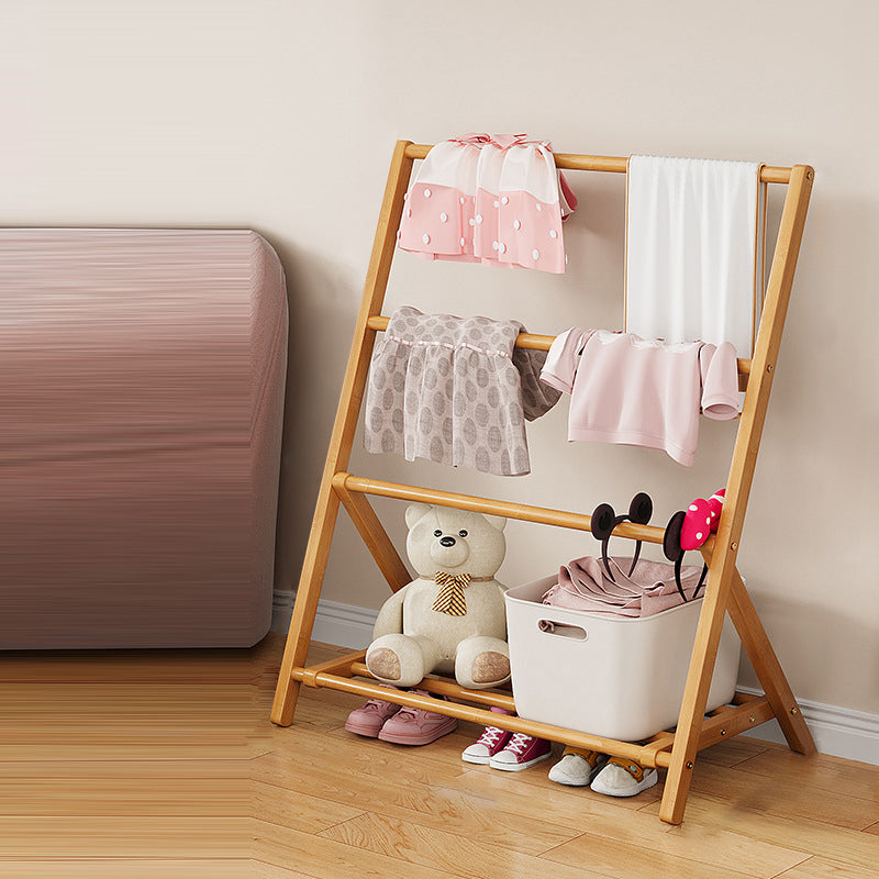 Francine Kids Hall Tree for Coats with Folding Frame