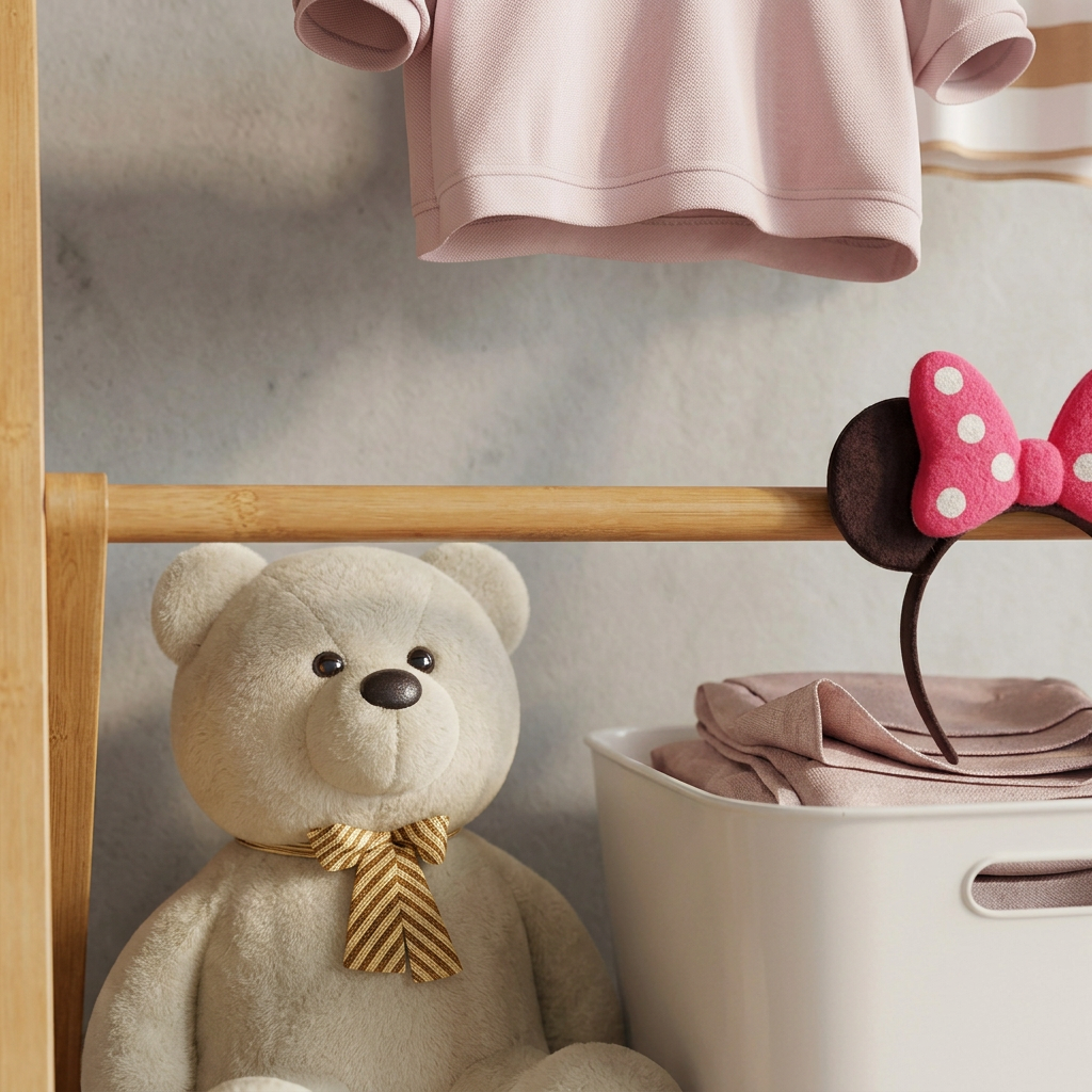 Francine Kids Hall Tree for Coats with Folding Frame