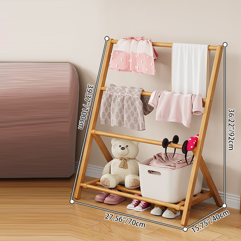 Francine Kids Hall Tree for Coats with Folding Frame