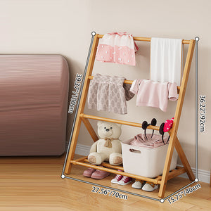 Francine Kids Hall Tree for Coats with Folding Frame