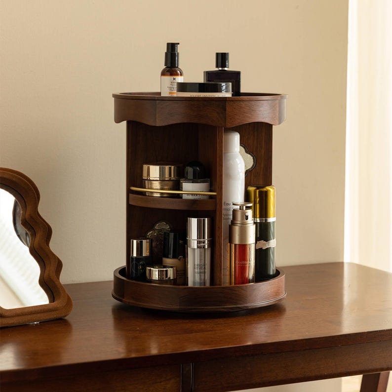 Clemence Rotating Vanity Carousel for Makeup and Perfume