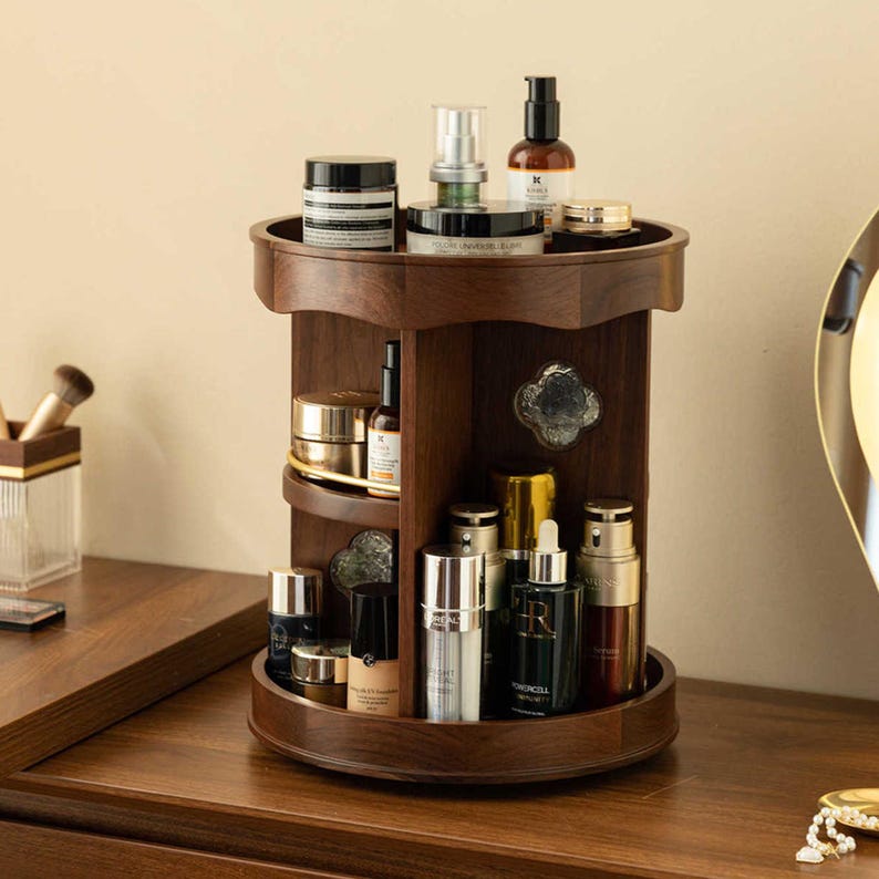 Clemence Rotating Vanity Carousel for Makeup and Perfume