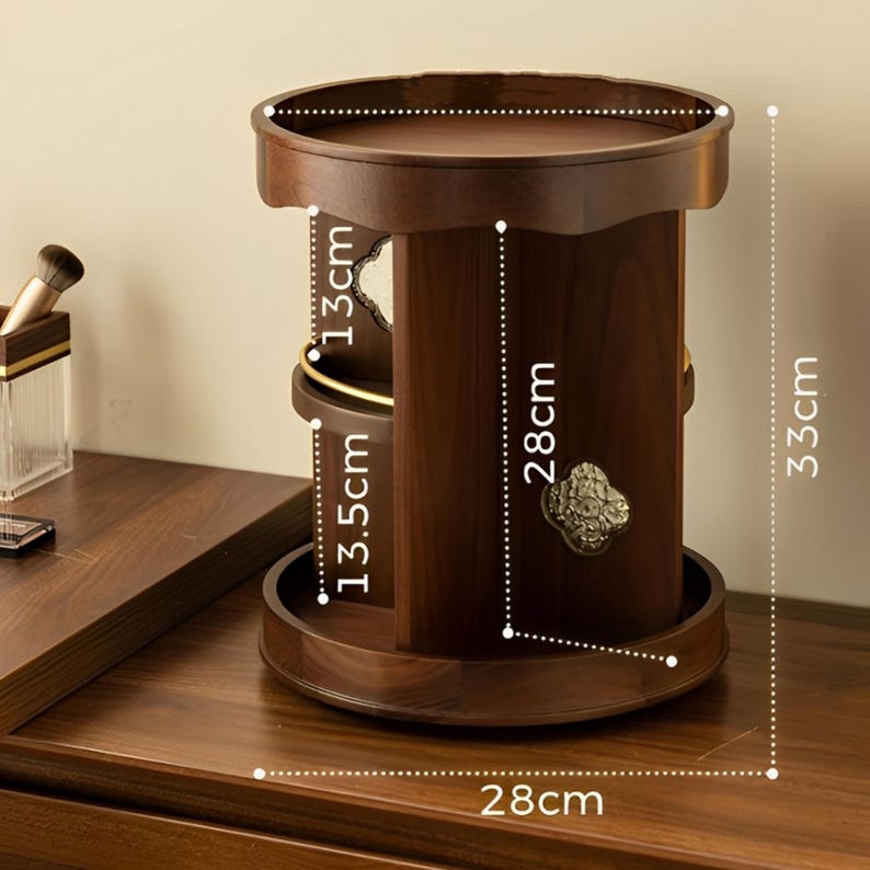 Clemence Rotating Vanity Carousel for Makeup and Perfume