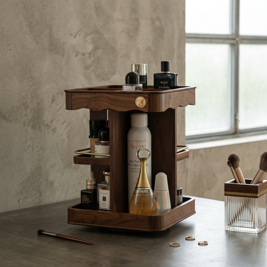 Clemence Rotating Vanity Carousel for Makeup and Perfume