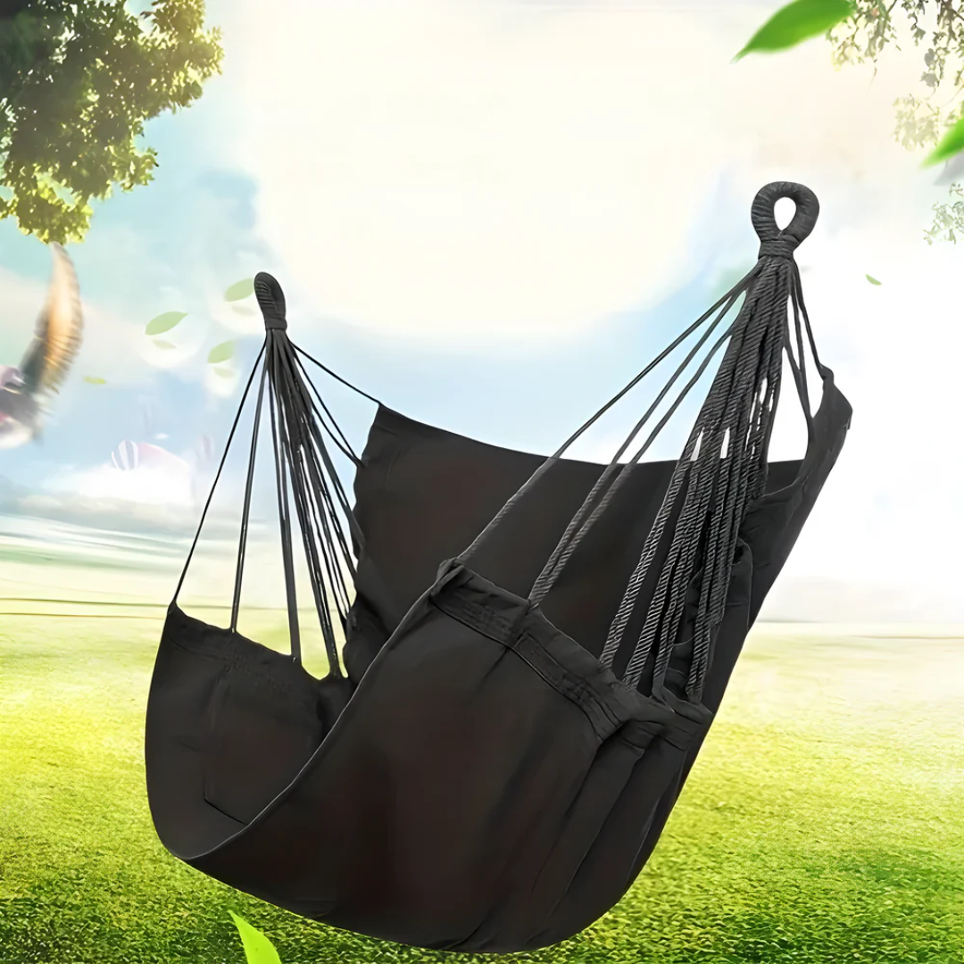 Priscille Hanging Swing Chair for Gardens with Canvas Seat